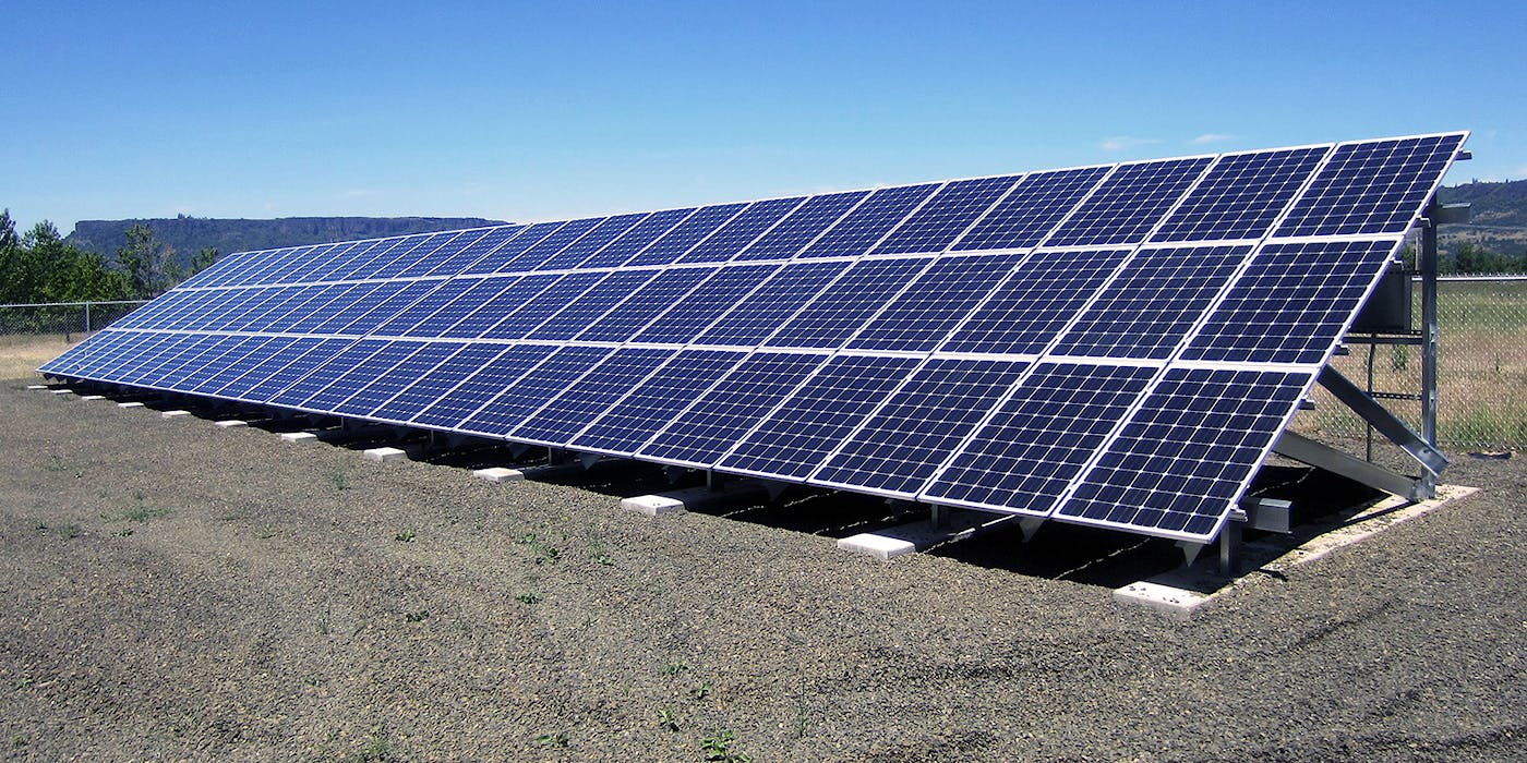 Photo environmental initiative solar array