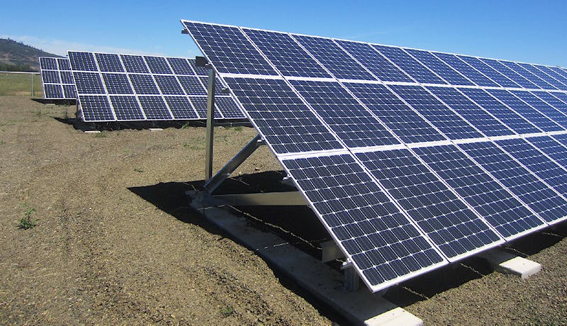 Photo environmental initiative solar array 2col