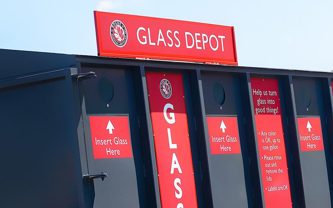 Photo locations glass depot recylcing